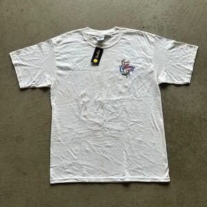 Vintage 90s Caribbean Soul Shirt Size Large White Lizard Loose 1996 NEW W TAGS